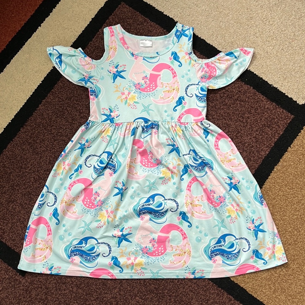 Boutique Style - Girls Mermaid Dress - Size XL (5/6)